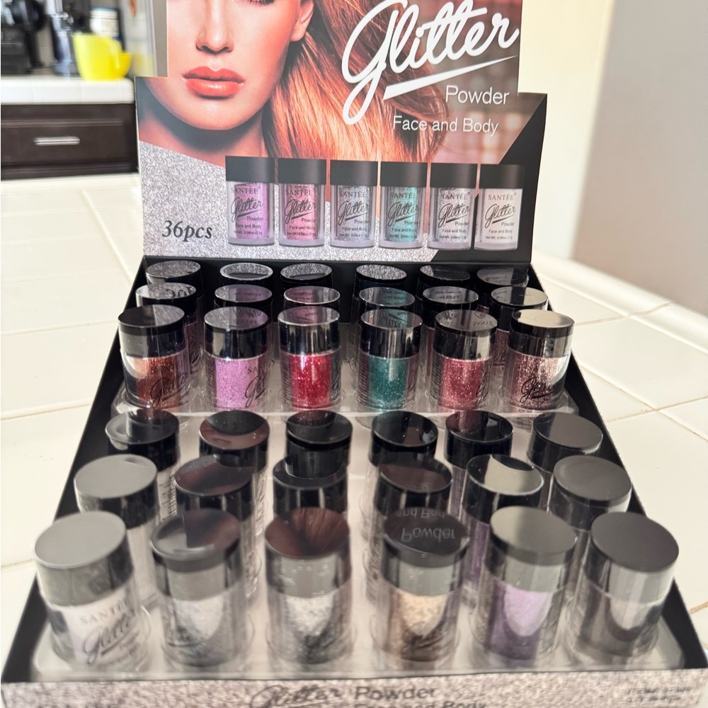 Santee Glitter Powder Eyeshadow - Vibrant Collection